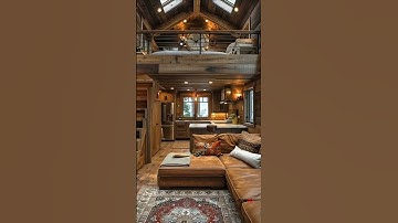 This Cozy Cabin Feels Like a Dream 😍🔥#CozyCabin #TinyHome #CabinLife