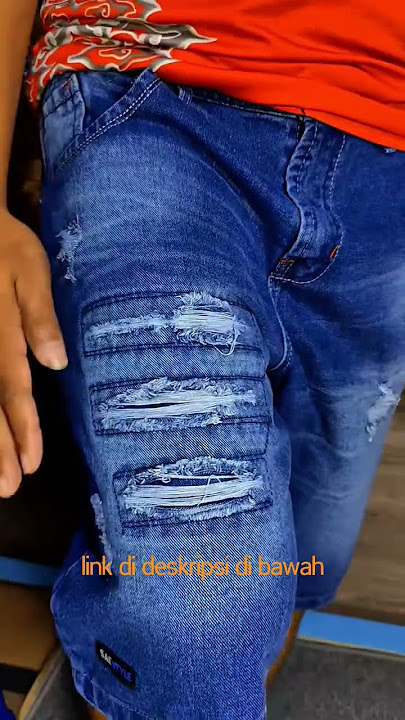 CELANA JEANS PENDEK PRIA SOBEK / CELANA JEANS PRIA / CELANA RIPPED JEANS TERBARU