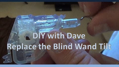 DIY How to Replace Horizontal Window Blind Wand Tilt Control