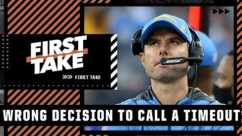 Did Brandon Staley cost the Chargers the game? | First Take
