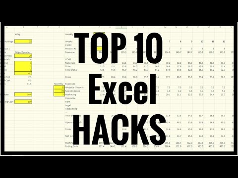 How To - Tutorial - Top 10 Excel Hacks, Tips and Tricks