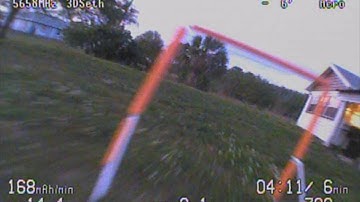Immersion RC Vortex 250 Pro Backyard Gate Practice