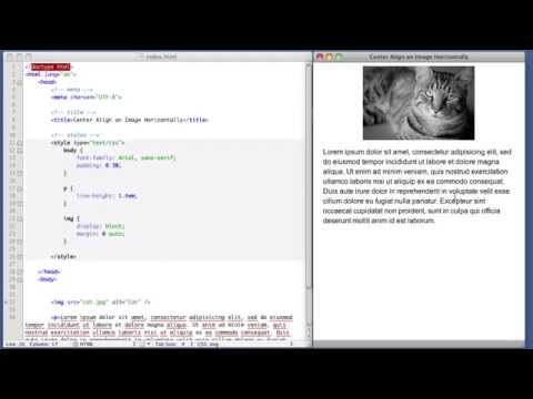Video: Bagaimana Anda memusatkan gambar dalam HTML?