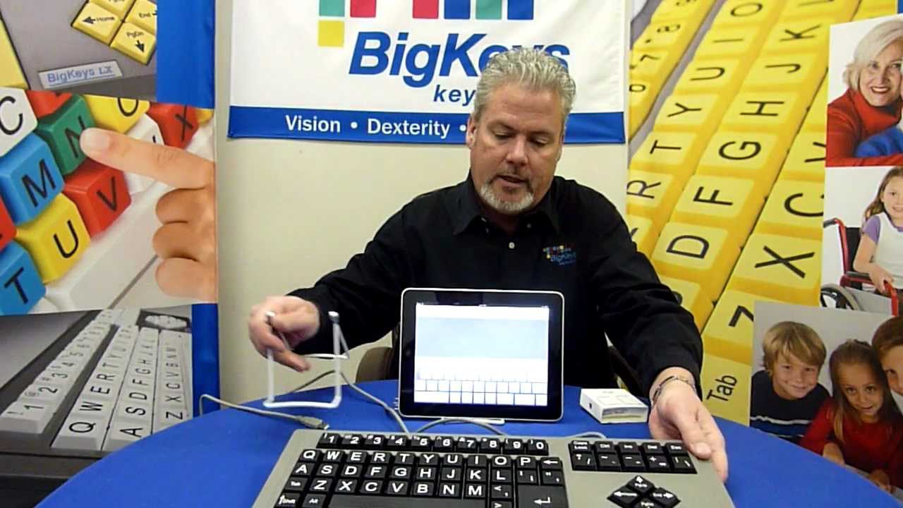 BigKeys Keyboard Works With iPad iPad2 iPad3 - YouTube