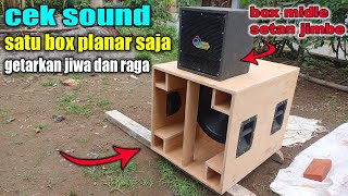 CHECK SOUND BOX PLANAR SINGLE 18 INCH SO HORRIBLE SOUND