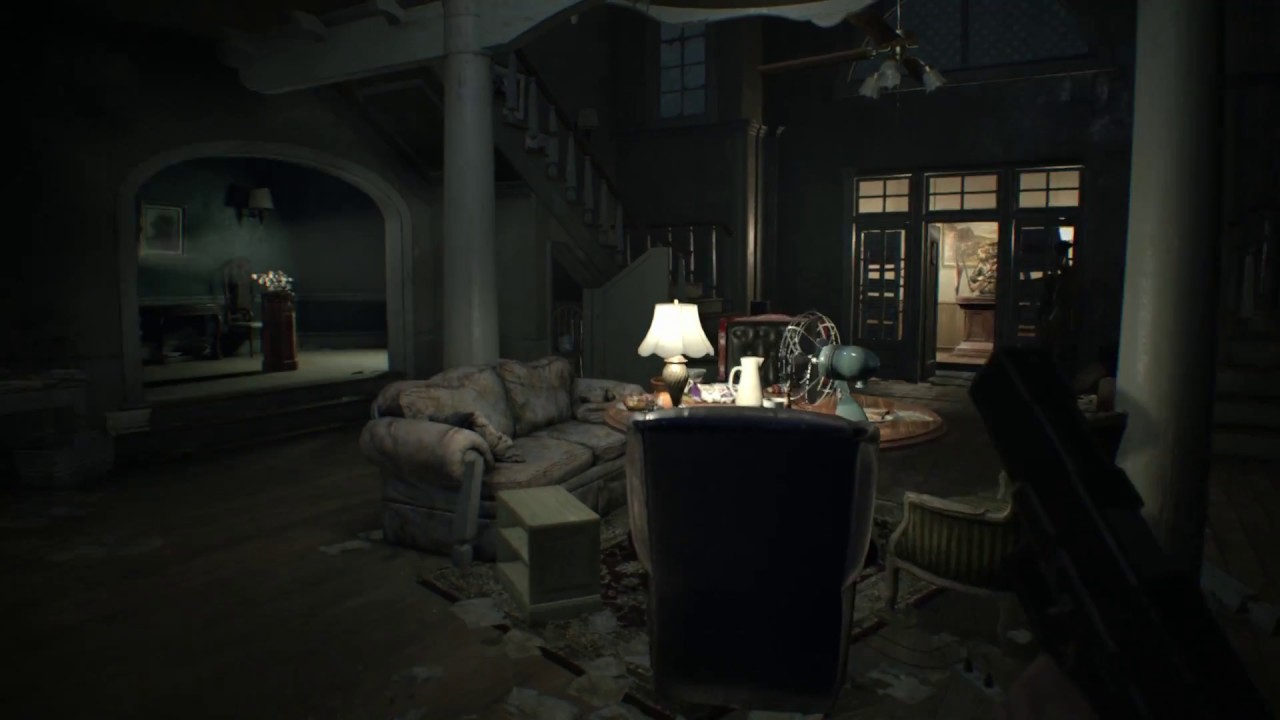 Resident Evil 7 Main Hall Antique Coin Location Gameplay In Foyer Of Baker s Estate resident-evil-7-main-hall-antique-coin-location-gameplay-in-foyer-of-baker-s-estate