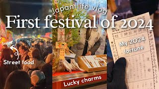 Yummy street food + the best fortune at Japanese festival