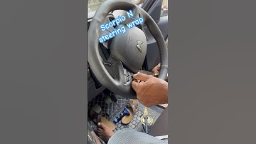 Scorpio N steering wrap all cars available wrap ✅🔥 #viral #trending #viralvideo #youtubeshorts #car