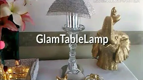 Diy Room Decor/Dollar Tree/Glam/Table Top Lamp