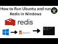 How to install Ubuntu and setup Redis in Windows?