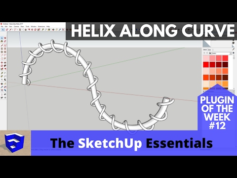Create Complex Curves with Helix Along Curve - SketchUp Plugin of the Week #12