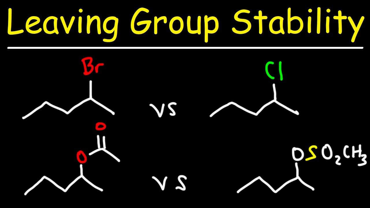 Leaving Group Stability - SN1 and SN2 Reactions