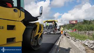 Úsek 19 V. Meziříčí Záp. V. Meziříčí Vých. Pokládka 1. Asfaltové Vrstvy Na Mostu Vysočina