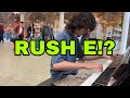 15 year old pianist plays RUSH E in public (the hardest piano song in the world)