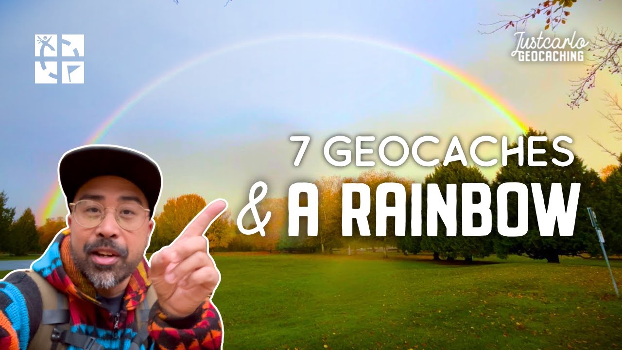 An Autumn Rainbow and GIFF 2025 | Geocaching Trout Lake Vancouver - YouTube