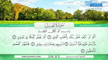 من سورة التكاثر إلى سورة الناس | بصوت القارئ أحمد سعود