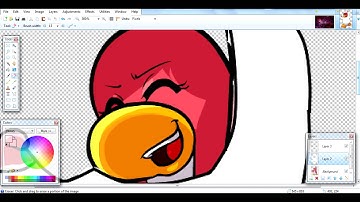 Club Penguin Speed Art: Custom Penguin #1