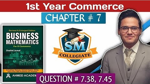 Ex # 7 | Q #  7.38 to 7.45 | Matrices & Determinants | B Maths| I.Com Part 1 | Karachi/Sindh board