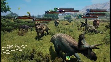 (Path of Titans) WWD Realism: Albertaceratops Herd [No Commentary]