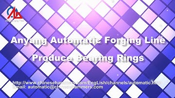 Automatic production line forge bearing rings, forging press, ring rolling machine