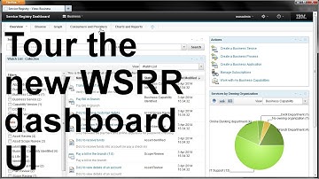 Dashboard Tour in WebSphere Service Registry and Repository V8.5 Part 1