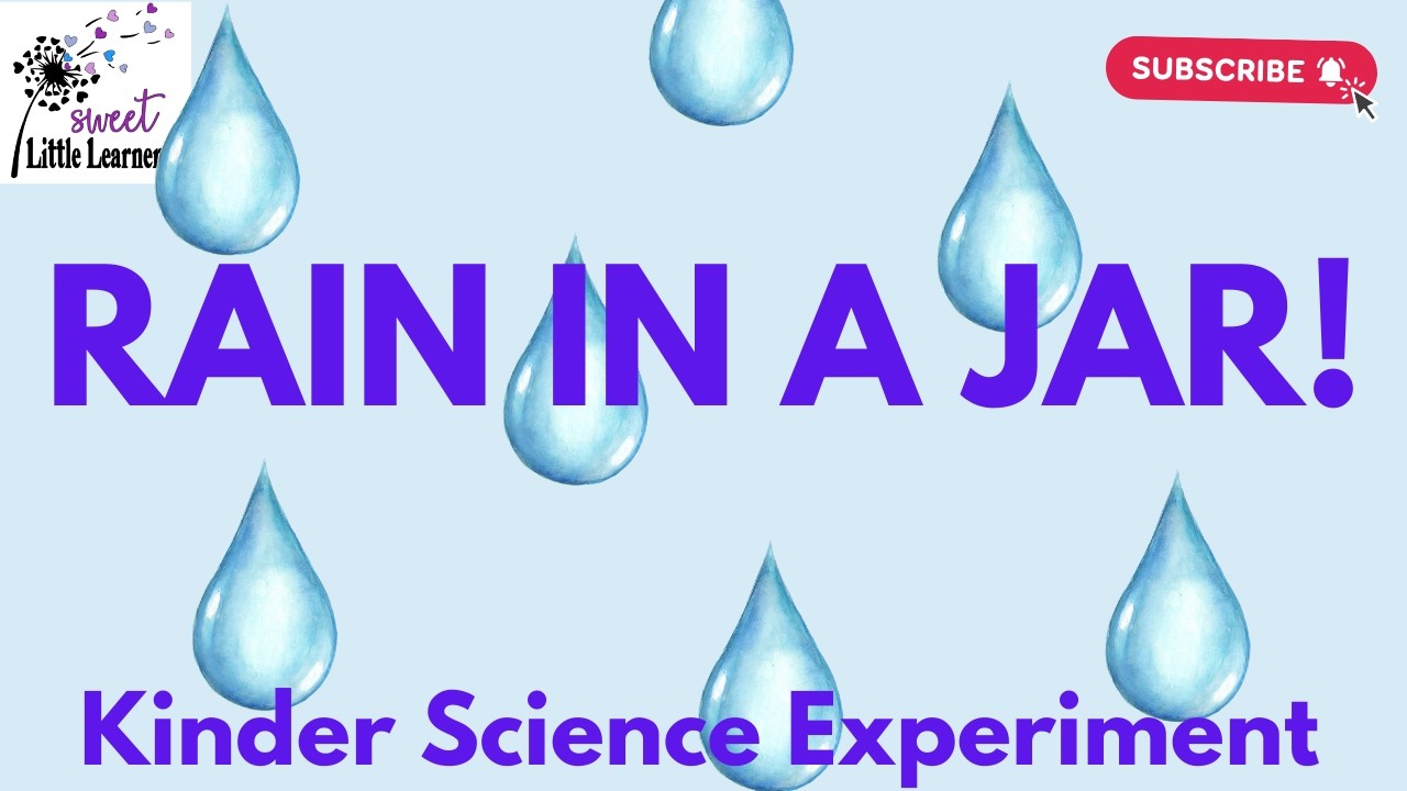 How to Teach the Water Cycle in Kindergarten (Shaving Cream Rain Cloud Experiment!)