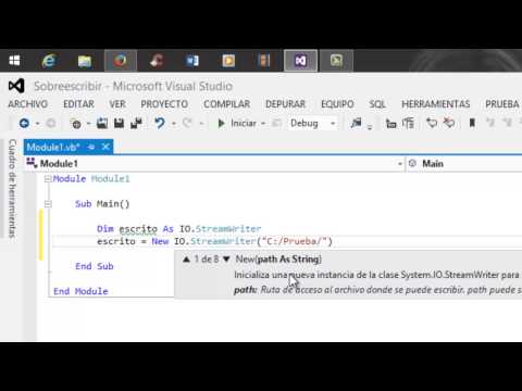 26 Tutorial Visual Studio 2012 Sobreescritura de un archivo txt