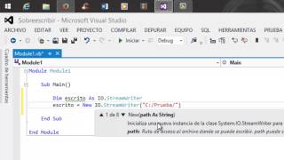26 Tutorial Visual Studio 2012 Sobreescritura de un archivo txt