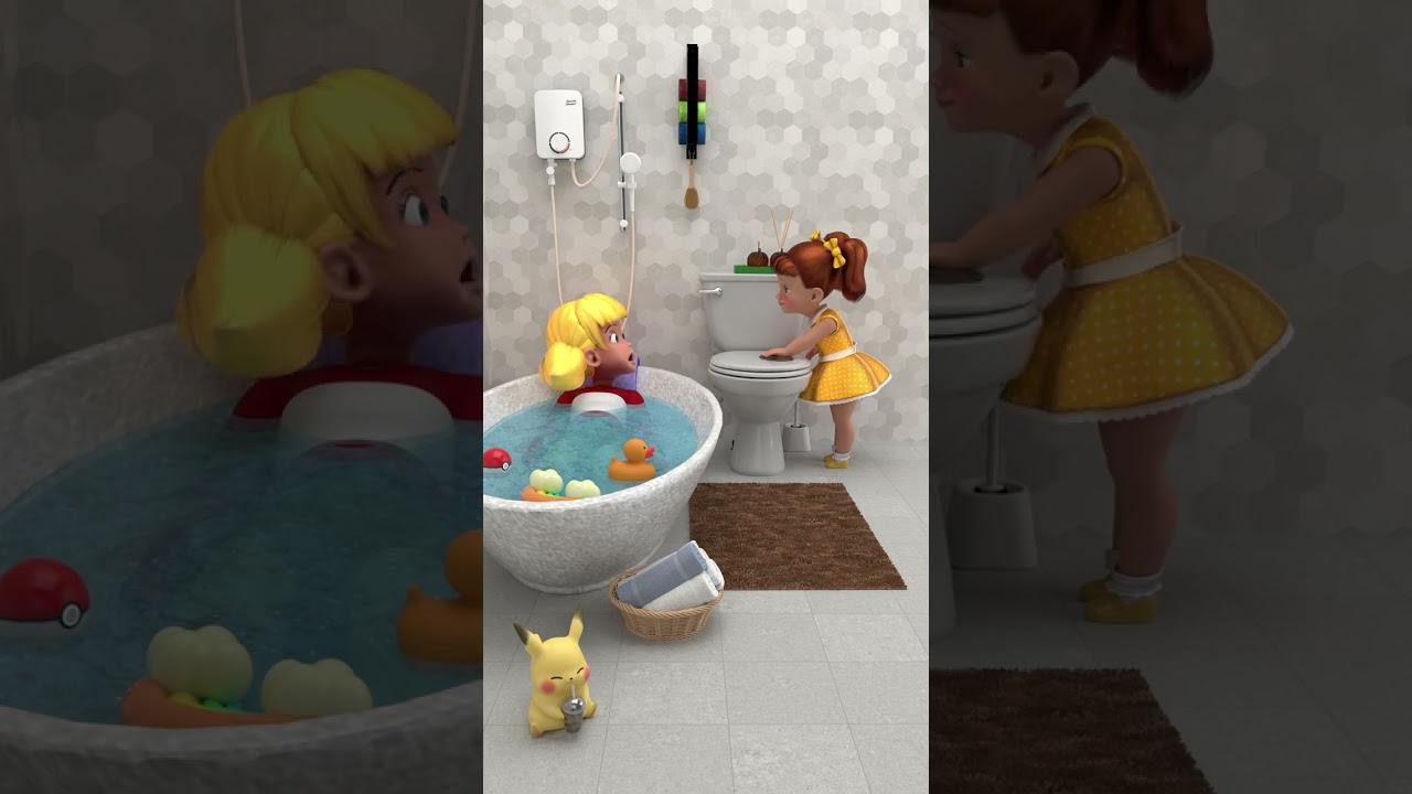 Baby Gabby smashed the poop ! 😐