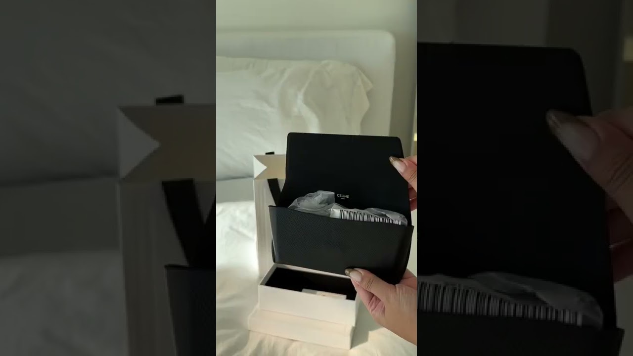 celine troimphe designer sunglass unboxing