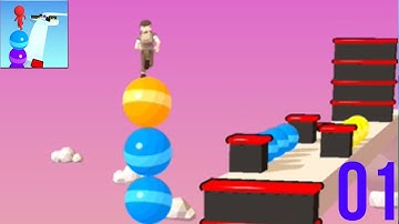 Stack Rider  All Levels  ​Gameplay Walk​through   #01