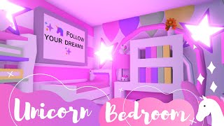 Unicorn Bedroom Speedbuild Roblox Adopt Me Youtube - unicorn adopt me cute roblox girl