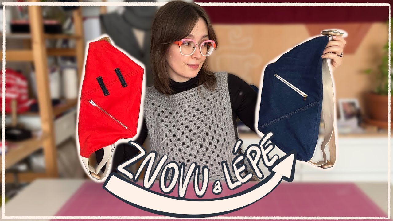 Šiju upcyklovanou crossbody kabelku, už zase