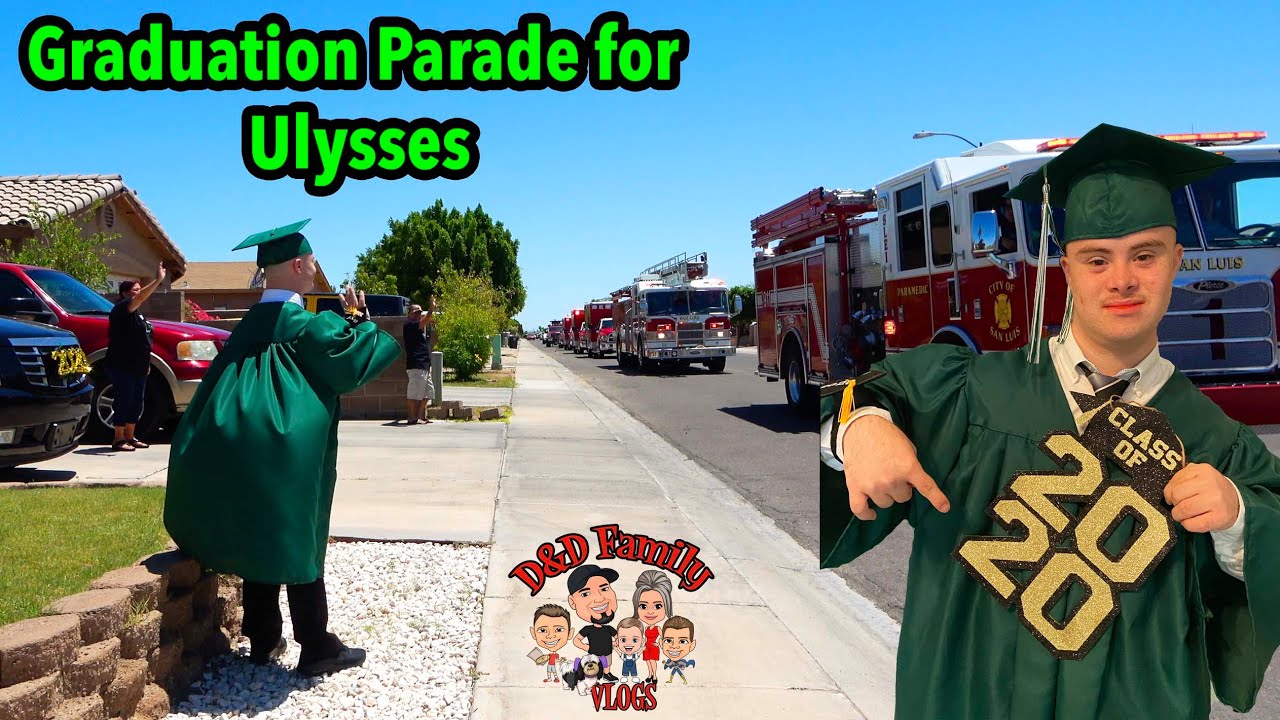 Ulysses' Graduation Parade with Police Dept. and Fire Dept. Class of