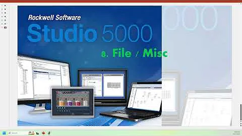8.Studio 5000 -  File Misc | PLC Tutorial