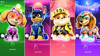 Paw Patrol Mighty Pups SKYE 🆚CHASE 🆚RUBBLE 🆚LIBERTY at Tiles Hop EDM Rush Episode! Who Will Win?🎉🎶
