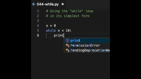 In Python, the "while" loop runs the loop body as many times as needed while the condition is true.