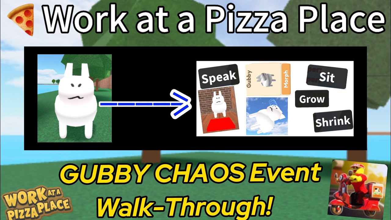 🍕Work at a Pizza Place | GUBBY CHAOS! Event Walk-Through!