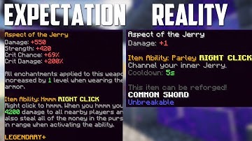 Hypixel Skyblock - How to GET THE ASPECT OF THE JERRY SWORD (OP)