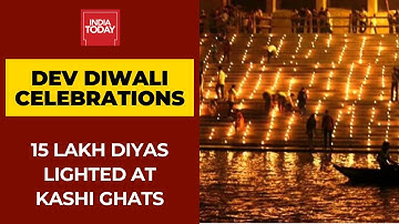 15 Lakh Diyas Lit At Kashi Ghats On Dev Diwali Celebrations