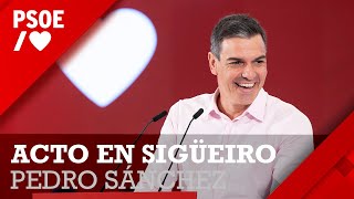 Pedro Sánchez participa en un acto en Sigüeiro, Oroso