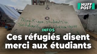 Des Réfugiés Palestiniens Remercient Les Étudiants Américains Pour Leur Soutien