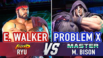 SF6 🤜 Ending Walker (Ryu) vs Problem X (M.Bison) 🤛 SF6 High Level Gameplay