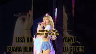 Lisa Kaget Diajak Nyanyi Suara Blink Indo Terlalu Gede kpop shorts