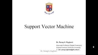 Support Vector Machine - SVM