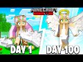 I Survived 100 DAYS as an ANGEL in Minecraft