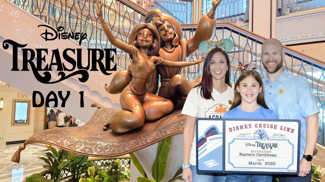 Embarkation Day! | Day 1 | Eastern Caribbean Disney Treasure - Concierge | March 2025