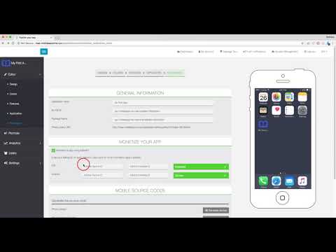 ABC App Builder Publication tab Source code APK Generate