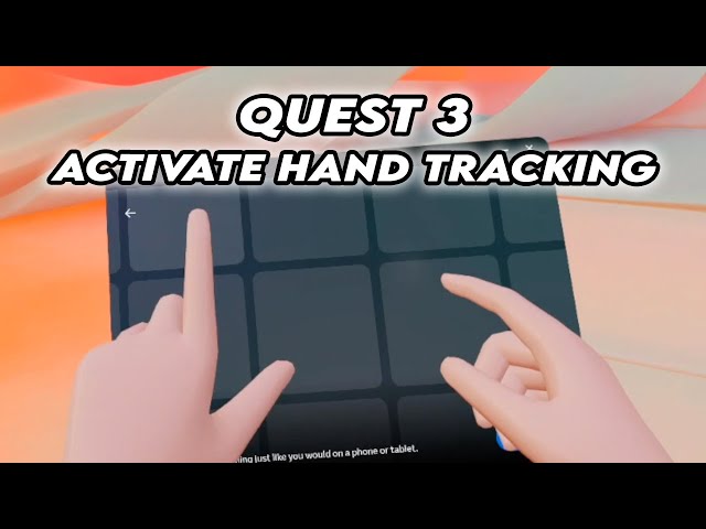 Use Your Fingers (Not Controllers) to Swipe Through the VR Interface on Meta  Quest