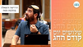 שלושים יום קודם החג | הדרישה והשאלה בהלכות פסח | הרב נריה טייץ